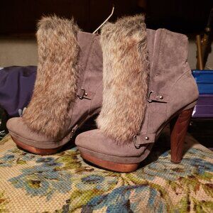 Aldo ankle boots with fur